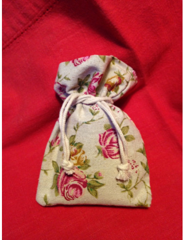 sac de lin style Schabby et un sachet de 125gr de fleur de sel nature