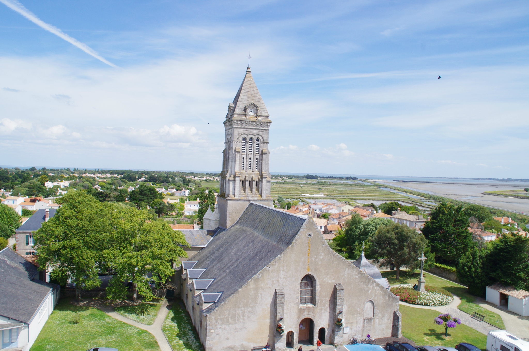 l'église actuelle de St Philbert à Noirmoutier